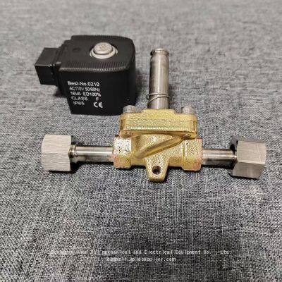 York air conditioning repair fitting 025-35150-001 solenoid valve FDF6M-3-8F 110V