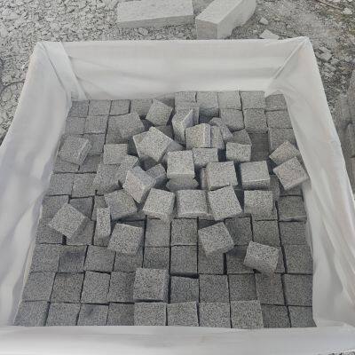 China G603 Grey Granite Cobbles Gray Granite Pavers Natural Split Cobbles photo-4