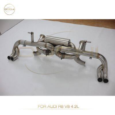 304 Stainless Steel Cat-Back Exhaust System for Audi A1/A6 A7 C8/ R8 V8 MK1 High Performance Exhaust Electronic Valve With Tips photo-5