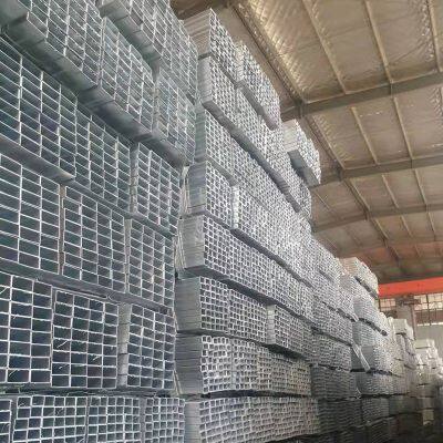 Hot Dipped Galvanized Square Steel Tube 50x50mm 1.8mm WT Strong Rectangular Pipe for Building Construction