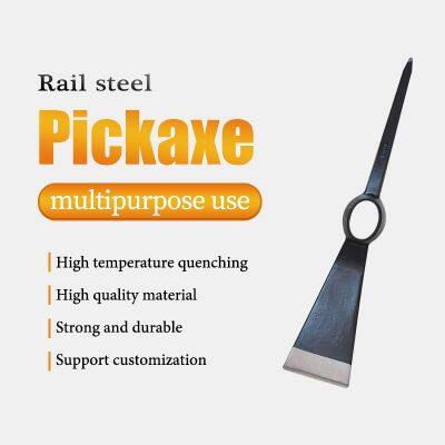 Round Eye Pickaxe With Hardwood Handle for Farming Construction Digging and Outdoor Hand Tool Projects photo-1