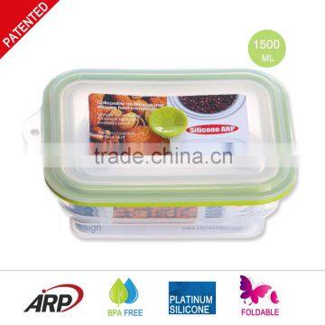 Collapsible Silicone Food Container Lunch Box