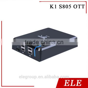 K1-S805 OTT Hybrid Amlogic S805 Quad Core H.265 Smart TV Box