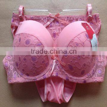 1.05USD High Quality Large Size Transparent Material Stylish Bra And Panty Set,5Colors/ 36-40 C Cup(kctz013) photo-6