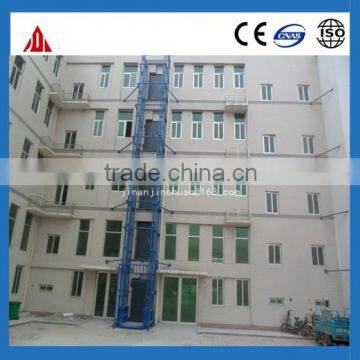 SJG Hydraulic Cargo Lift/guide Rail Lift/goods Lift for Warehouse