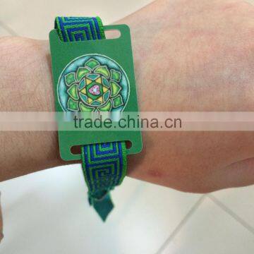 MDW86 New Design Wholesale Factory Price Popular Polyester / Satin / Imitation Nylon RFID Wristband for Events photo-6