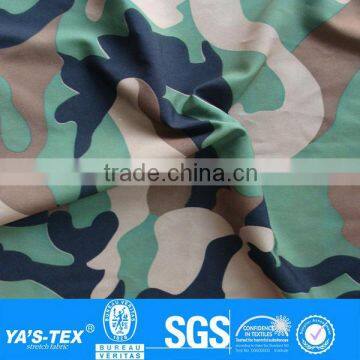 Polyester spandex military uniforms camouflage fabric