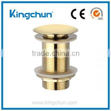 KingChun Free Samples basin drain pop up stopper for bathroom sink with overflow(K8312-G)