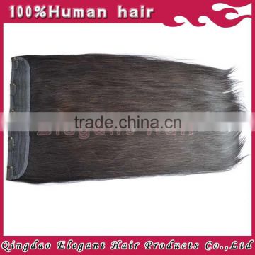 wholesale price unprocessed clip in human hair extension