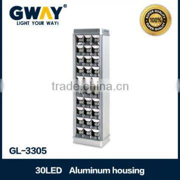 Rechargeable led emergency light 30pcs of 1800-2000MCD LED lanterns for camping
