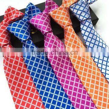 Fashion 100% Silk Jacquard Necktie Business Wedding Party Ties For Men