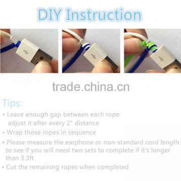 DIY Carton Spiral Protector USB Multi Charger Data USB Cable for IOS photo-5