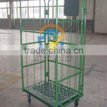 rolling cart, rolling cage cart, industrial rolling cart, warehouse rolling cart