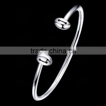 Wholesale 925 Solid Silver Bangle, Nice Popular 925 Solid Silver Bangle photo-2