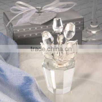 Wedding Decor Choice Crystal ornaments flower pot for Party Favor