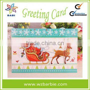 2015 New Design Handmade 3D Christmas Card