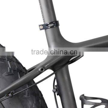 Carbon Fat Sand Snow Bike Complete Fatbike UD Matt With Fat Fork 150mm photo-4