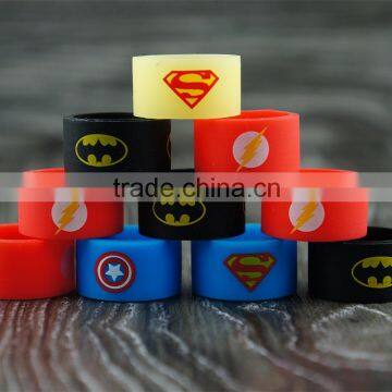  express Heroes Series silicone rubber vape band/vapor band/e cigarett band hingwong e cig dry herb pen vaporizer rex