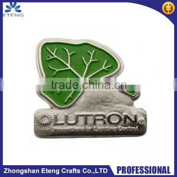 Eco-friendly personalized metal pin badge for advertising giveaway