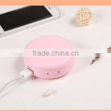 pretty rechargeable portable hand warmer mobile charger XHB-WR