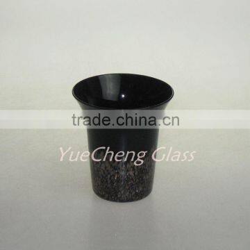 wholesale black tumbler with golden dot