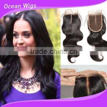 factory price double drawn human hair lace closure