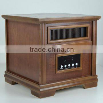 Wooden cabinet far infrared PTC fan heater