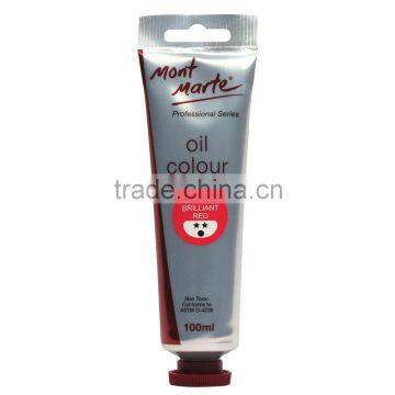 Mont Marte Oil Paint 100mls - Brilliant Red