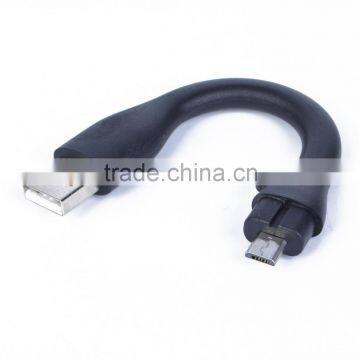 Super short Flexible Micro USB Data Cable Quick Charging Cable For Samsung Galaxy S4 /S3 /Note 2/I9500/ I9300