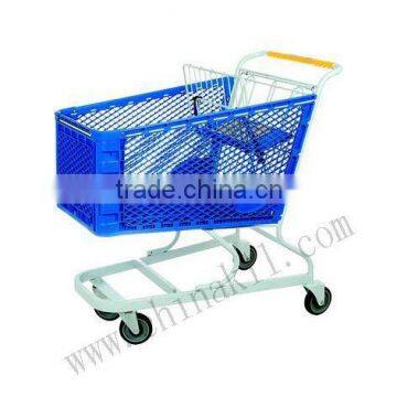 Supermarket shopping cart/plastic shopping cart