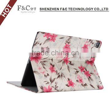 2015 new hot products Leather cover For google nexus 9 tablet case flower