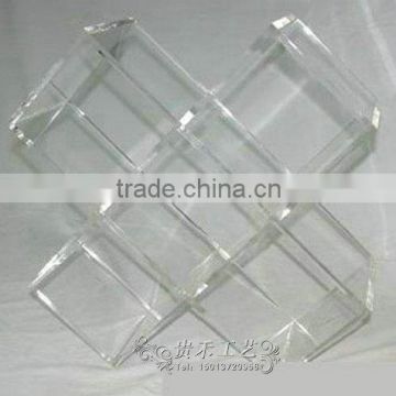 Wholesale desktop acrylic cd rack,fashion display rack for cd storage