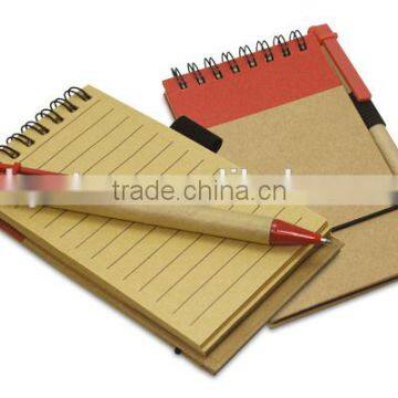 Ecological notebook paper with double rings mini notebook