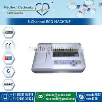 User friendly Inexpensive 6 Channel ECG Machine Measure Heart Rates