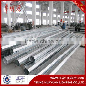 hot dip galvanized transmission line steel electric poles designer and exporter