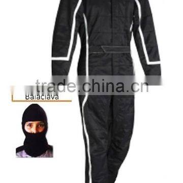 Professional The White Outline Go Kart Customized Karting Wear Racing Suit