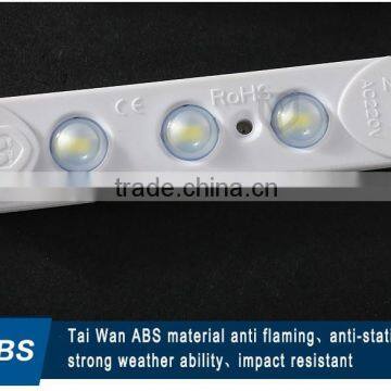 Most Stable Voltage AC 220V Led Module 1.5w 165Lm Optical Lens 160 Degrees Good Quality Smd 5730 3 Leds Injection Module