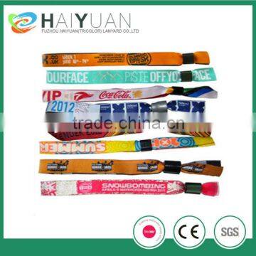 custom cute woven printed wrist lanyard for event