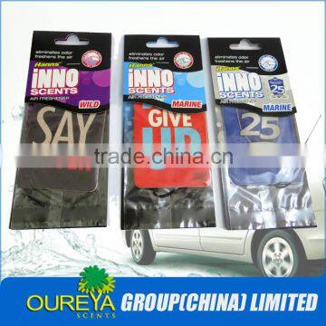 hanging paper car air freshener /This perfume is safe to use and convenient to carry.