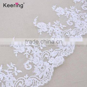 2017 embroidery lace trim for bridal dress WTPA-067