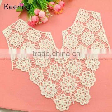 big flower pattern lace back for dress WLS-010