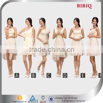 Latest OEM Service Ruffles Bridesmaid Chiffon Convertible Dresses                        
                                                Quality Choice