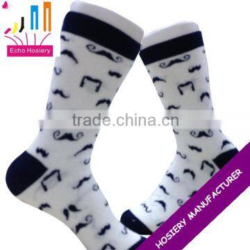 women toeless socks with mustache