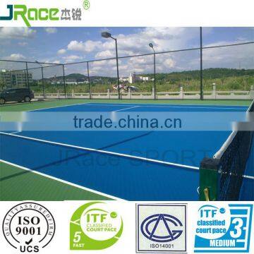 excellent buffering sports flooring for tennis court polyurethane rubber floor covering
