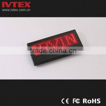 Digital Blue Rechargeable Battery Backup Mini LED Display / LED Name Badge / Digital Badge photo-5