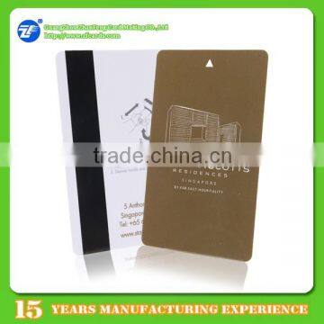 Plastic hi-co magnetic stripe card double-sided offset printing