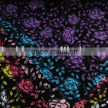 beautiful flocking fabric with design use for handbag