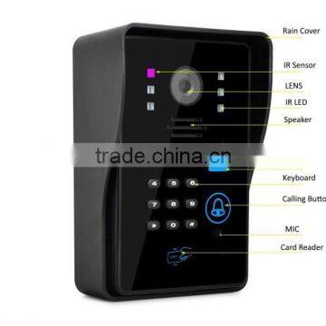 WIFI Wireless 720P Video Door Phone Video Intercom Doorbell Peer Hole Camera for Android IOS Phone APP Remote Video View photo-5