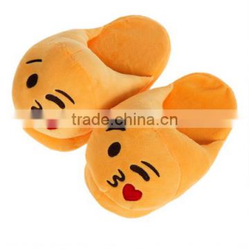 Cartoon Emoji Plush Stuffed Unisex Shoes Winter Home Indoor Slippers