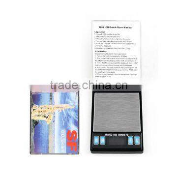 digital pocket scale with blue LCD backlight 500 GRAMS MINI DIGITAL POCKET JEWELRY SCALE